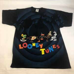Vintage Looney Tunes T Shirt Wild Oats Cartoon Spiral‎ XL Made In USA